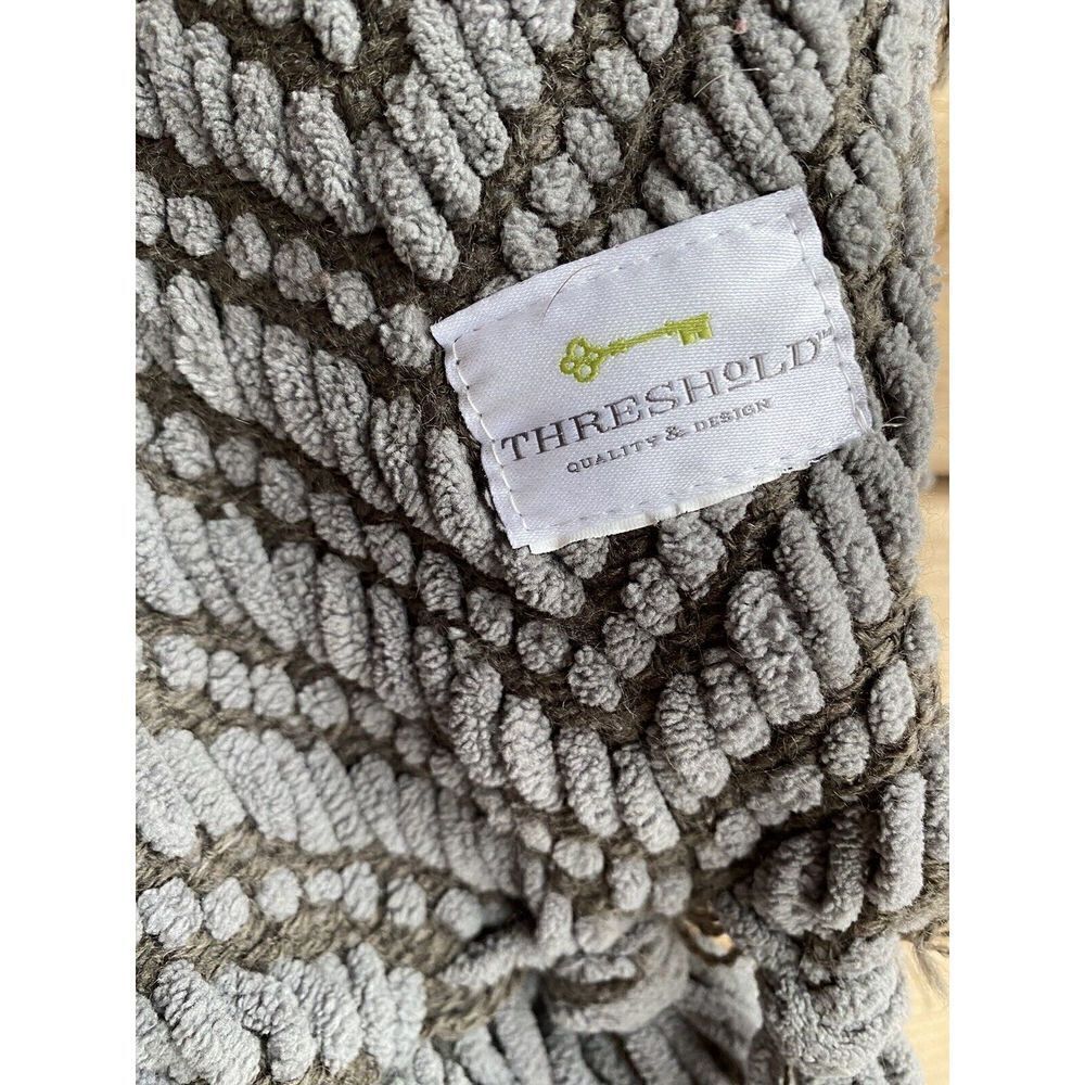 Threshold Throw Blanket With Fringing - Picture 2 of 5